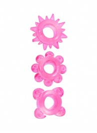 Комплект из 3 розовых эрекционных колец - Erowoman-Eroman - в Химках купить с доставкой