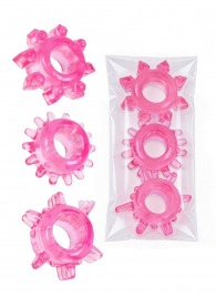 Комплект из трех розовых эрекционных колец - Erowoman-Eroman - в Химках купить с доставкой