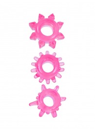 Комплект из трех розовых эрекционных колец - Erowoman-Eroman - в Химках купить с доставкой