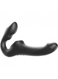 Черный безремневой страпон с 3 моторами - Ibiza - купить с доставкой в Химках