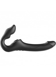 Черный безремневой страпон с 3 моторами - Ibiza - купить с доставкой в Химках