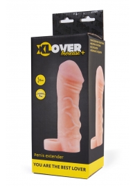 Фаллическая удлиняющая насадка с кольцом для фиксации - 16 см. - ToyFa - в Химках купить с доставкой