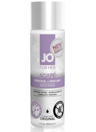 Лубрикант на водной основе для женщин JO AGAPE LUBRICANT ORIGINAL - 60 мл. - System JO - купить с доставкой в Химках