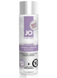 Женский лубрикант на водной основе JO AGAPE LUBRICANT ORIGINAL - 120 мл. - System JO - купить с доставкой в Химках