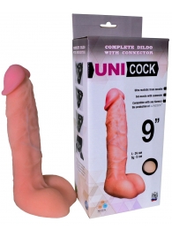 Фаллическая насадка Харнесс UNICOCK 9  - 24 см. - LOVETOY (А-Полимер) - купить с доставкой в Химках