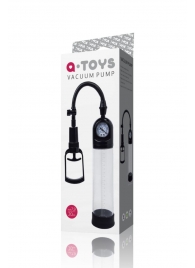 Чёрная вакуумная помпа A-toys с манометром и прозрачной колбой - A-toys - в Химках купить с доставкой