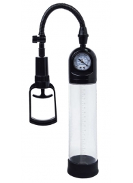 Чёрная вакуумная помпа A-toys с манометром и прозрачной колбой - A-toys - в Химках купить с доставкой