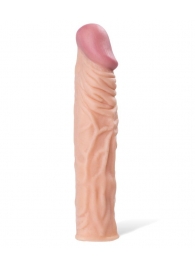 Насадка с ярко выраженной головкой и рельефным стволом - 19 см. - A-toys - в Химках купить с доставкой