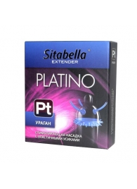 Стимулирующая насадка с усиками и шипиками Platino  Ураган - Sitabella - купить с доставкой в Химках