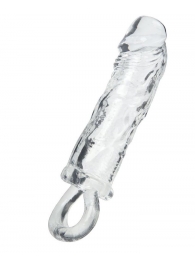 Прозрачная насадка с петлёй для фиксации - 14 см. - ToyFa - в Химках купить с доставкой