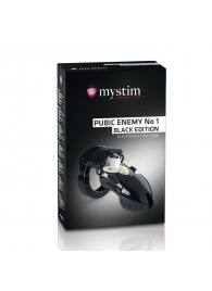 Пояс верности с электростимуляцией Mystim Pubic Enemy No1 Black Edition - MyStim - купить с доставкой в Химках