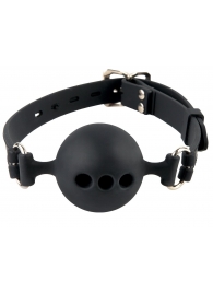 Силиконовый кляп-шар с отверстиями для дыхания Silicone Breathable Ball Gag Small - Pipedream - купить с доставкой в Химках