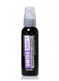 Возбуждающий гель-лубрикант на водной основе Sensual Arousal Lubricant - 59 мл. - Swiss navy - купить с доставкой в Химках