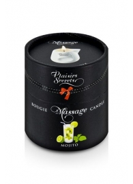 Массажная свеча с ароматом мохито Bougie de Massage Mojito - 80 мл. - Plaisir Secret - купить с доставкой в Химках