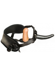 Женский страпон с вагинальной пробкой Woman Strap - 12 см. - LOVETOY (А-Полимер) - купить с доставкой в Химках