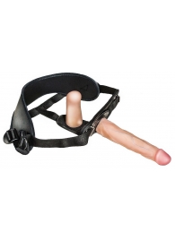 Женский страпон с вагинальной пробкой Woman Strap - 18 см. - LOVETOY (А-Полимер) - купить с доставкой в Химках