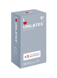 Презервативы с точками Unilatex Dotted - 12 шт. + 3 шт. в подарок - Unilatex - купить с доставкой в Химках