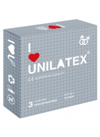 Презервативы с точками Unilatex Dotted - 3 шт. - Unilatex - купить с доставкой в Химках
