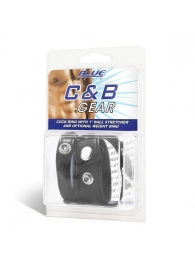 Утяжка для мошонки и пениса Cock Ring With 1  Ball Stretcher And Optional Weight Ring - BlueLine - купить с доставкой в Химках