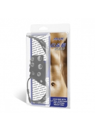Утяжка на пенис и мошонку Cock Ring With 1.5  Ball Stretcher And Optional Weight Ring - BlueLine - купить с доставкой в Химках