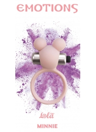 Розовое эрекционное виброколечко Emotions Minnie Light pink - Lola Games - в Химках купить с доставкой
