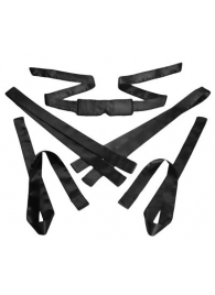 Бондажный набор из сатиновых лент Bordeaux 5 Piece Satin Bondage Set - XR Brands - купить с доставкой в Химках