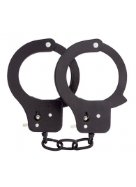 Чёрные наручники из листового металла BONDX METAL CUFFS BLACK - Dream Toys - купить с доставкой в Химках