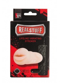 Мастурбатор-ротик с вибрацией REALSTUFF VIBRATING MASTURBATOR MOUTH - Dream Toys - в Химках купить с доставкой