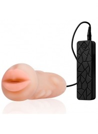 Мастурбатор-ротик с вибрацией REALSTUFF VIBRATING MASTURBATOR MOUTH - Dream Toys - в Химках купить с доставкой