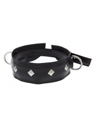 Полиуретановый ошейник с пуклями и D-кольцами Collar with Studs - Blush Novelties - купить с доставкой в Химках