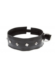 Полиуретановый ошейник с пуклями Collar with Studs - Blush Novelties - купить с доставкой в Химках