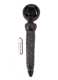 Черная вибронасадка с анальным стимулятором - ToyFa - в Химках купить с доставкой