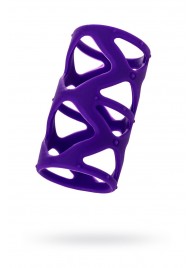 Фиолетовая насадка-сетка на пенис - 7,5 см. - A-toys - в Химках купить с доставкой