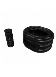 Чёрное эрекционное виброкольцо Stretch - Bathmate - в Химках купить с доставкой