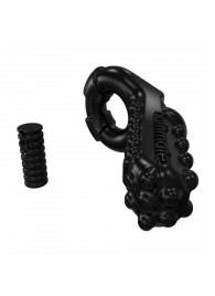 Чёрное эрекционное виброкольцо Tickle - Bathmate - в Химках купить с доставкой