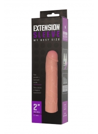 Насадка-удлинитель Extension sleeve телесного цвета - 18,5 см. - Sitabella - в Химках купить с доставкой