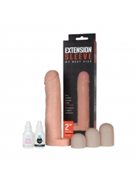 Насадка-удлинитель Extension sleeve с подхватом мошонки - 19 см. - Sitabella - в Химках купить с доставкой