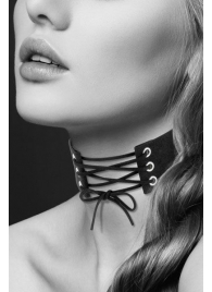 Оригинальный ошейник-чокер со шнуровкой - Bijoux Pour Toi - купить с доставкой в Химках