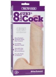 Ультрареалистичная насадка для трусиков Vac-U-Lock 8  ULTRASKYN Cock - 20,57 см. - Doc Johnson - купить с доставкой в Химках