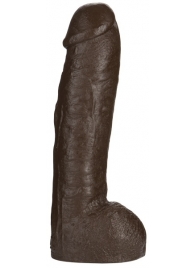Большая насадка для трусиков Vac-U-Lock Realistic Hung - 31,7 см. - Doc Johnson - купить с доставкой в Химках