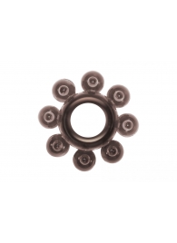 Чёрное эрекционное кольцо Rings Bubbles - Lola Games - в Химках купить с доставкой