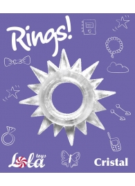 Прозрачное эрекционное кольцо Rings Cristal - Lola Games - в Химках купить с доставкой