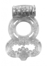 Прозрачное эрекционное кольцо Rings Treadle с подхватом - Lola Games - в Химках купить с доставкой