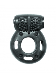 Черное эрекционное кольцо с вибрацией Rings Axle-pin - Lola Games - в Химках купить с доставкой