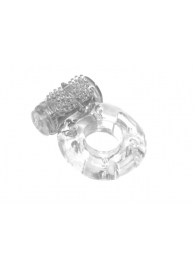 Прозрачное эрекционное кольцо с вибрацией Rings Axle-pin - Lola Games - в Химках купить с доставкой