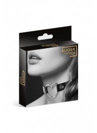 Чёрный чокер с кольцом в форме сердца - Bijoux Pour Toi - купить с доставкой в Химках