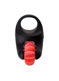 Чёрно-красное эрекционное виброкольцо Erotist - Erotist Adult Toys - в Химках купить с доставкой