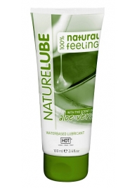 Лубрикант на водной основе NatureLube с алоэ вера - 100 мл. - HOT - купить с доставкой в Химках
