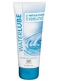 Лубрикант на основе чистой родниковой воды WaterLube - 100 мл. - HOT - купить с доставкой в Химках