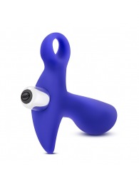 Синий стимулятор простаты с ручкой-кольцом Performance Prostimulator 02 - Blush Novelties - в Химках купить с доставкой